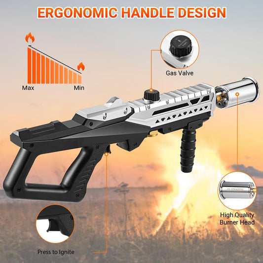 Outdoor Grill & Kitchen Torch Gun – Powerful 700,000 BTU Flame