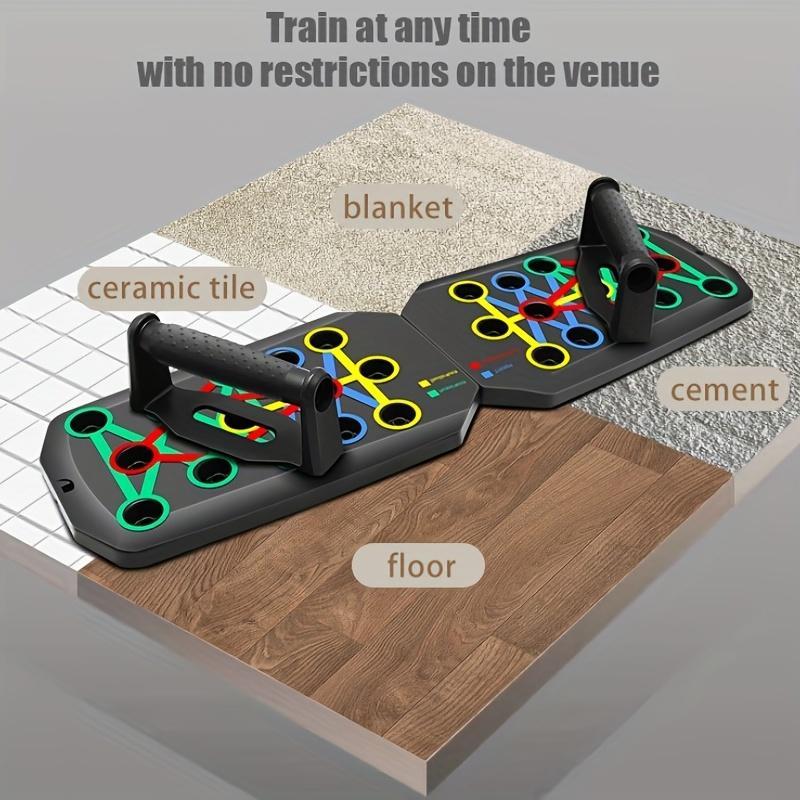 Foldable Push Up Board – Portable Workout System for Full Body Training, Home Gym Equipment, Fitness Gift for Men