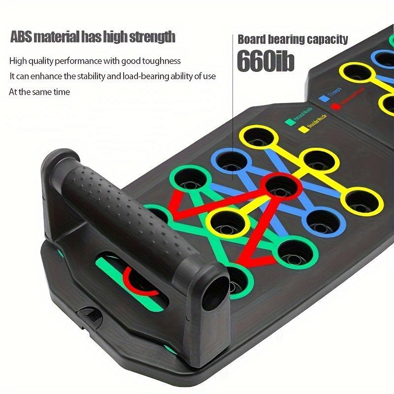 Foldable Push Up Board – Portable Workout System for Full Body Training, Home Gym Equipment, Fitness Gift for Men