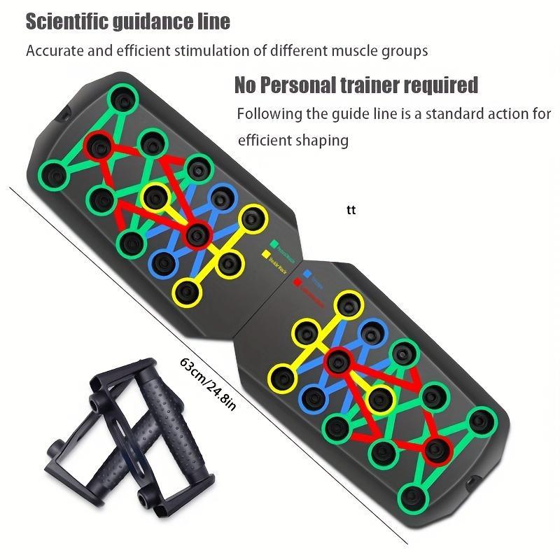 Foldable Push Up Board – Portable Workout System for Full Body Training, Home Gym Equipment, Fitness Gift for Men